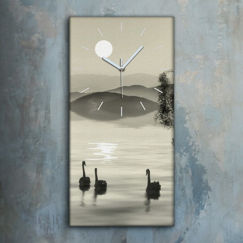 Horloge murale sur toile 30x60