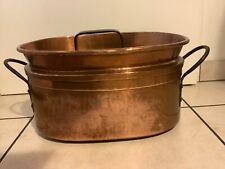 Grande braisière / daubière en cuivre antique