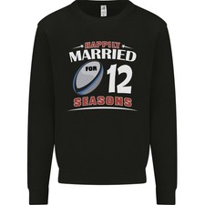 Sweatshirt Jumper Rugby Pour Hommes 12 Ans D'Anniversaire De Mariage 12e