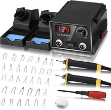 Machine à pyrographie 60W LCD Brûleur à Bois 0-750°C pour bois cuir citrouill...