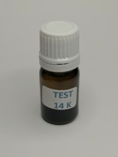 Test réactif or 14 K acide