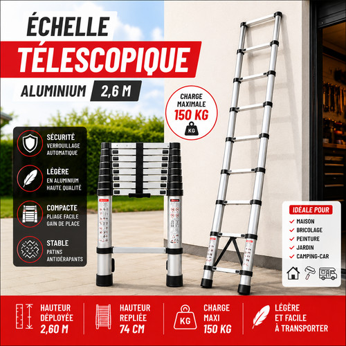 échelle télescopique m - Échelle,