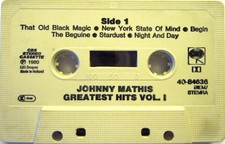 Johnny Mathis Greatest Hits Vol. I - Cassette