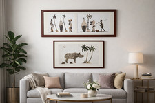 Tableau africain Marqueterie