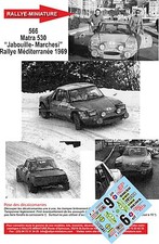 DECALS 1/43 REF 0566 MATRA 530