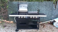 barbecue duo gaz 3 brûleurs  plancha