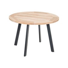 TABLE JARDIN RONDE TECK ET