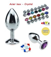 Plug Anal Crystal acier inox
