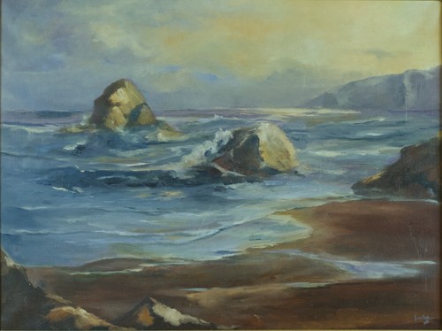 Ancien beau tableau - , marine