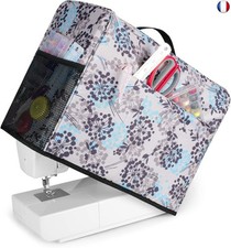 CURMIO Housse pour Machine à Coudre avec Poches, Housse Anti-poussière C