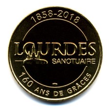 65 LOURDES 160 ans de Grâces, 2018, Monnaie de Paris