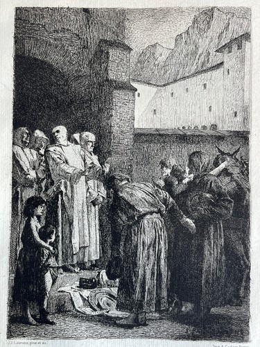 Laurens gravure eau forte - laurens,