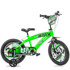 Vélo 14 Enfant BMX Boy Vert Noir DINO BIKES Roues Vélo Partir 5 A 8 Anni