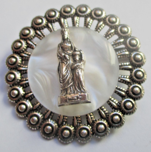 Ancienne broche argenté - ancienne,
