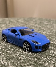 Miniature Majorette Jaguar F-Type 1/59 3 inches Bleu 293B-4 Neuve sans Boîte