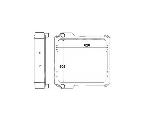 Radiator for jcb - jcb, 3cx