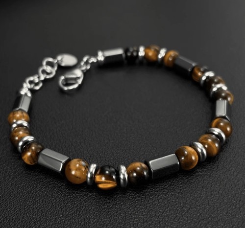 Bracelet homme pierre - 1x,