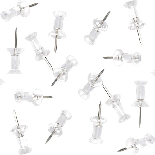 200 clear plastic - clear, push