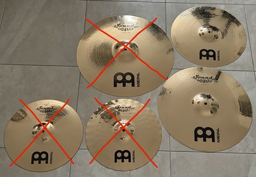 Lot cymbales meinl - de,