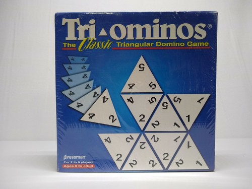 Pressman white triominos - pressman,