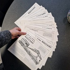 MECCANO - 15 notices des modèles spéciaux pour boite n° 10