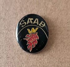 Pin's logo Saab Voiture Automobile 