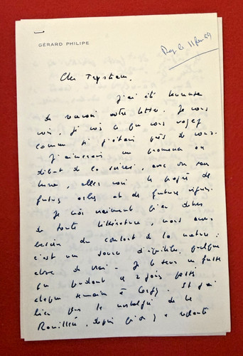 Fz10 lettre autographe signée - autographe,