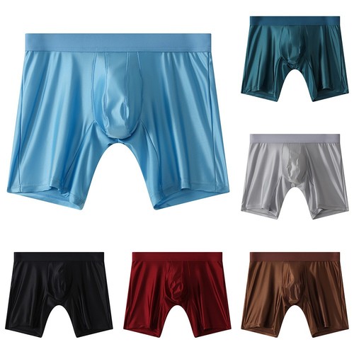 Boxer homme soie glacée satin