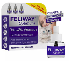 FELIWAY Optimum - Pack 3 recharges anti-stress pour Chat - Complexe de phéromone