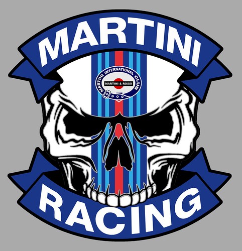 Martini racing skull - racing,