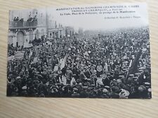 cpa TROYES-en-CHAMPAGNE...Manifestation Vignerons Champenois de l'Aube 1911