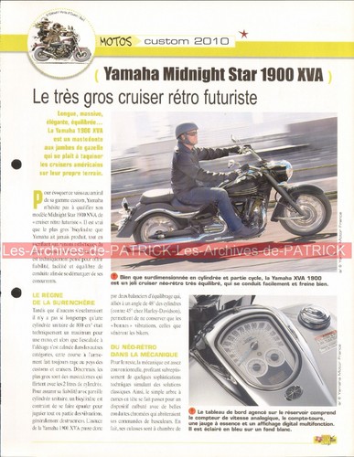 Yamaha midnight star 1900 xva - yamaha,