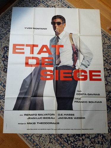 Affiche 1972 etat siege - affiche,