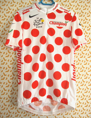 Maillot cycliste pois - cycliste, à