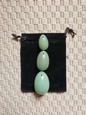 Lot de 3 Oeufs de yoni en Jade