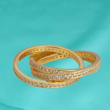 Bague En Diamant Entrelacé