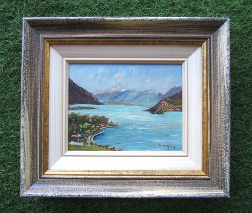 Beau petit tableau - signé, vers