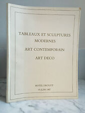 Catalogue de vente Tableaux et