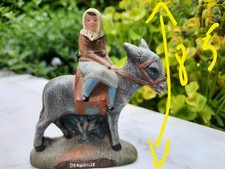 ANCIENNE TERRE CUITE SOUVENIR DE BORD DE MER  DEAUVILLE