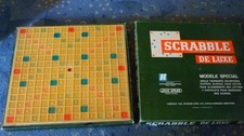 scrabble de luxe plateau tournant alveolé jeux spear complet verifié