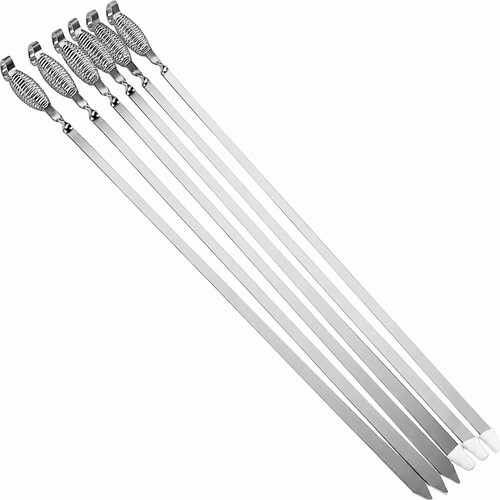 Brochettes barbecue acier - 6,