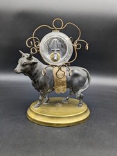 Cave à liqueur serviteur en régule patine bronze taureau animalier Napoleon XIXè