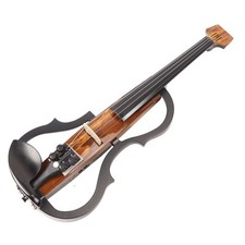 4/4 Violon électrique Grain De Bois Foncé Fibre De Carbone Pleine Taille Vio OBF