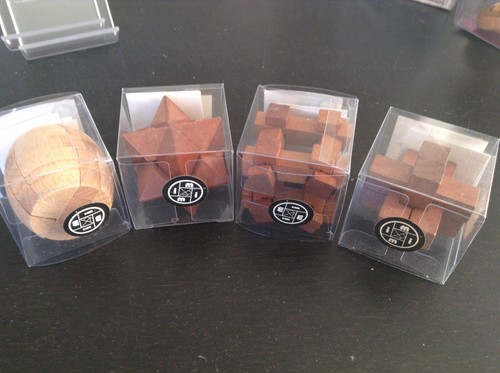 Set wooden puzzles each - 4,