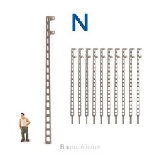 N 1/160 Lot Poteaux Électriques, Décor Train Pylône Miniature Réseau 1:160