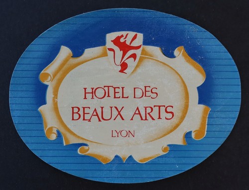Ancienne étiquette hotel des - étiquette,