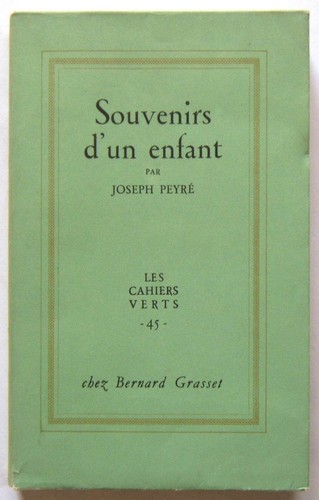 Peyre joseph souvenirs - joseph., d’un