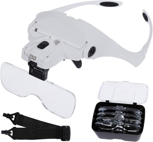 Loupe lunette eclairante led - loupe, 2