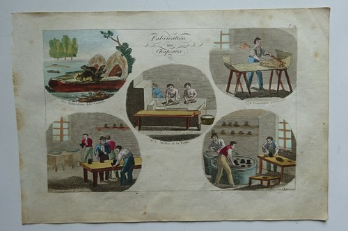 Gravure 1825 industrie - industrie, /