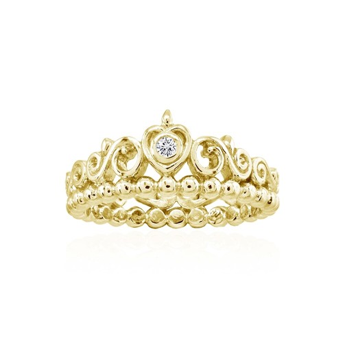 Rond zircone couronne - rond,